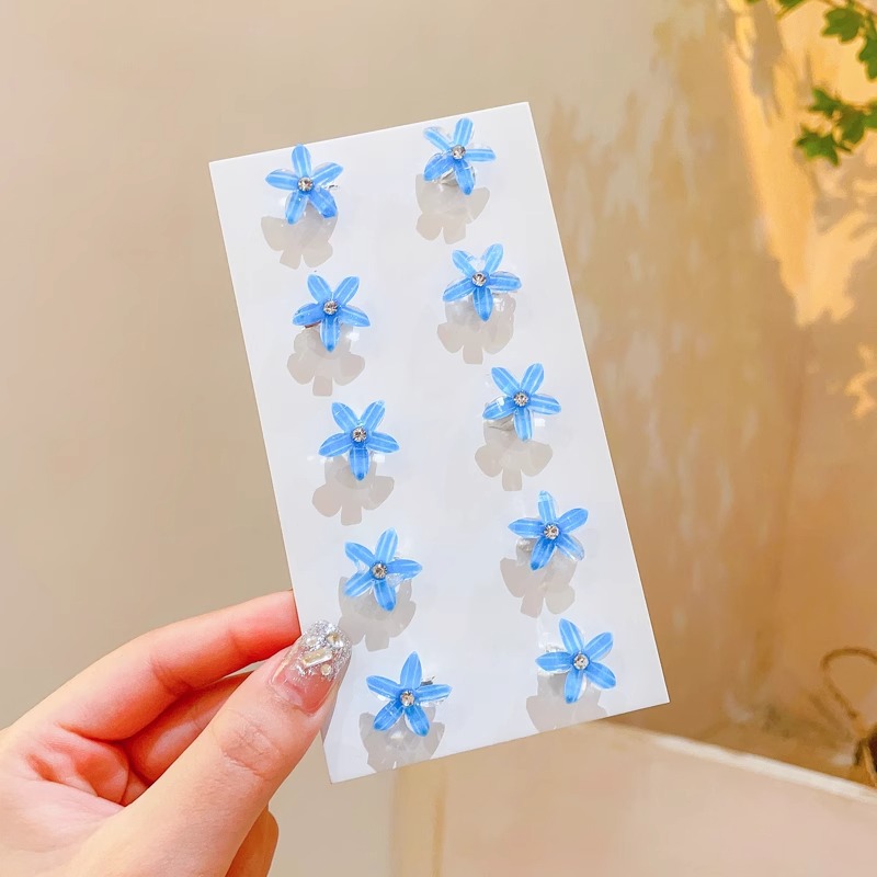 Flores para niños clip para el cabello conjunto de niñas lindas trenzas pequeñas toque de cabello para niñas clip para el cabello mini perno