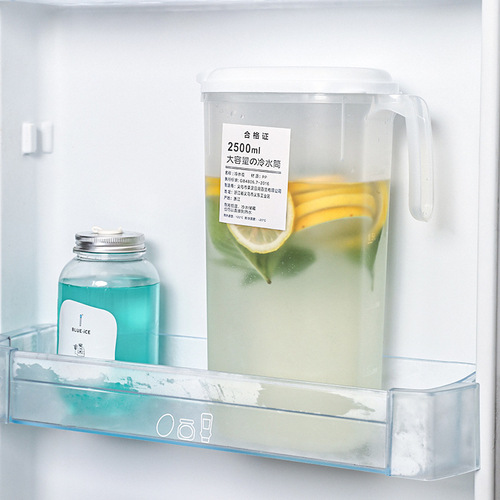 日式冰箱冷水壶家用大容量塑料杯耐高温储水夏季饮料凉水桶冷水筒