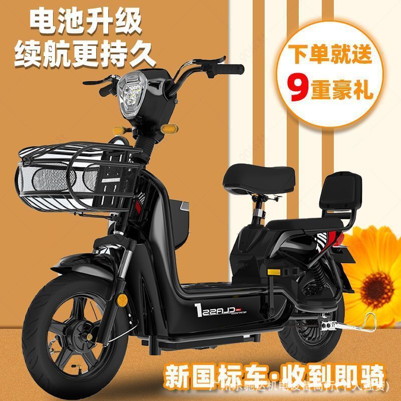 2025 新しい国家標準大人用電動自転車共同購入リチウム電池バッテリー車両ライセンス取得可能な二輪スクーター|undefined