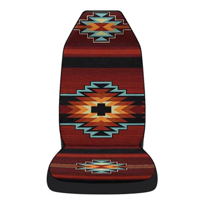 Cross-Border Retro Bohemian Style Universal Car Seat Covers (Universal seat cover) - single-seat-red-shading-universal