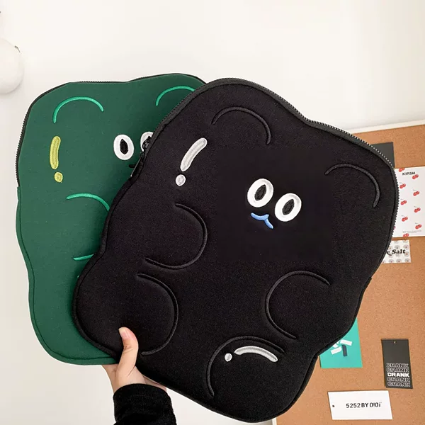 Korean Ins Apple Tablet iPad Protective Case Bear 11inch Pro13 Computer Bag Inner Sleeve Bag Portable