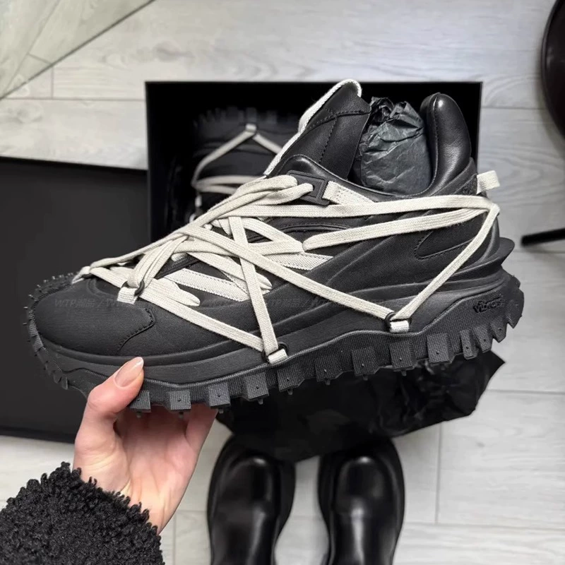 Темные роскошные брендовые кроссовки RO mummy Rope RICK Trail, функциональные уличные кроссовки для папы на толстой подошве, уличные походные кроссовки