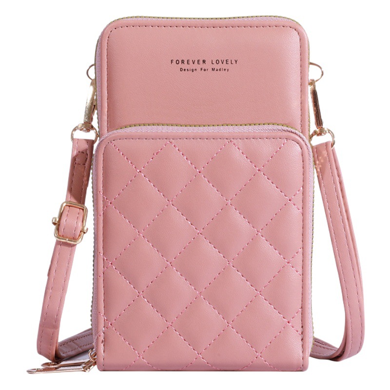 2023 New Large Capacity Multifunctional Fashion Casual Shoulder Small Bag Crossbody Double Zipper Mobile Phone Bag Women