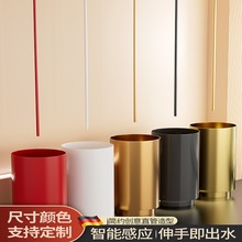 网红天花板吊顶面盆水龙头感应暗藏入墙式悬挂顶出水洗手盆冷热水