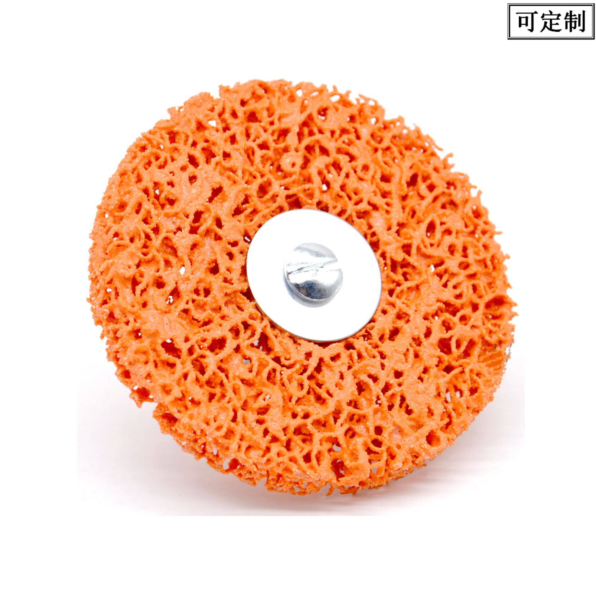 厂家直供 带柄黑金刚砂轮 电钻专用研磨轮打磨片 陶瓷磨料 橙色