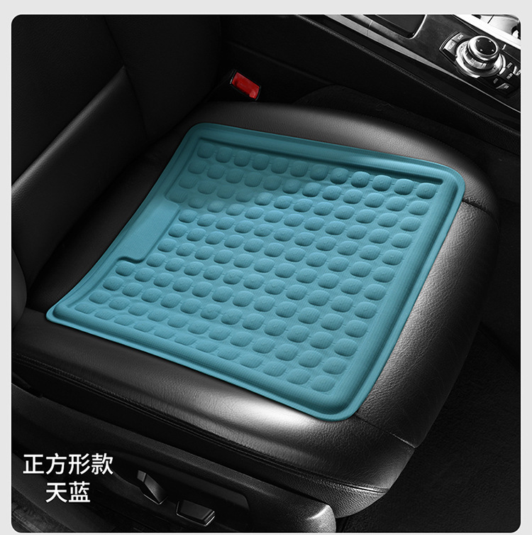 Breathable honeycomb silicone seat cushion for long-term sitting, egg-shaped car chair summer cushion, office gel cooling chair pad