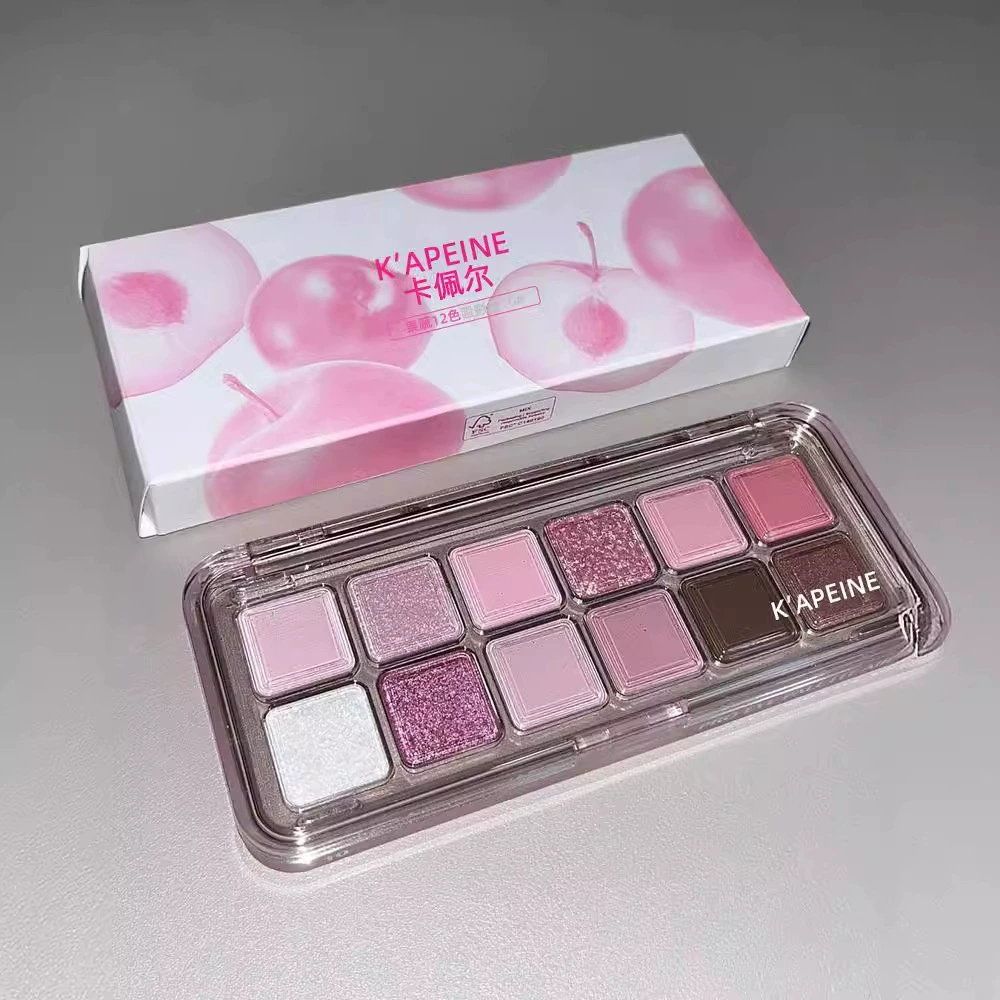 Палетка теней для век Capel Фрукты и овощи Twelve Eye Shadow Plate Pearl Light Flash Powder Европейский и Американский Фестиваль Дракона Фруктовая пудра для макияжа