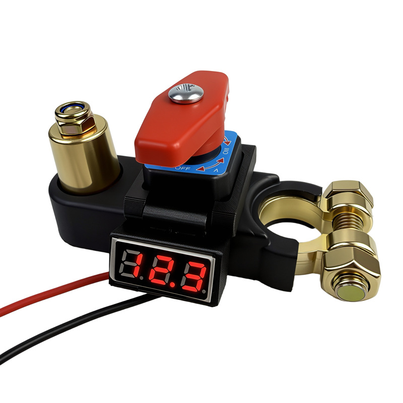 Thickened Pure Copper Car Battery Power-Off Switch, Main Power Switch, Negative Terminal Clip, Anti-Leakage, Whole Vehicle Power-Off Switch