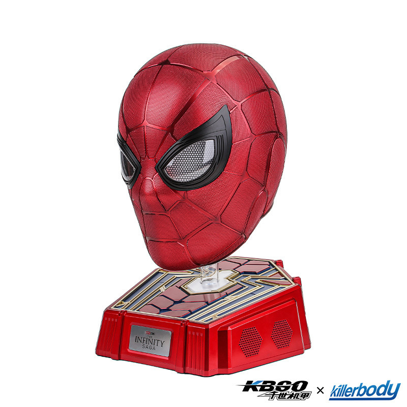 Marvel Authentic Killerbody Thousand Years Mecha Spider-Man Helmet Wearable Electric Blink Bluetooth Speaker Marvel Authentic Killerbody Thousand Years Mecha Spider-Man Helmet Wearable Electric Blink Bluetooth Speaker