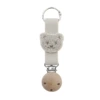 Apricot color (wooden hat clip with holes) [flat bear with curved mouth]