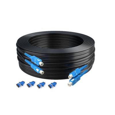 outdoor steel wire Fiber optic SC-SC Jumper telecom Covered wire optical cable register and obtain a residence permit Manufactor