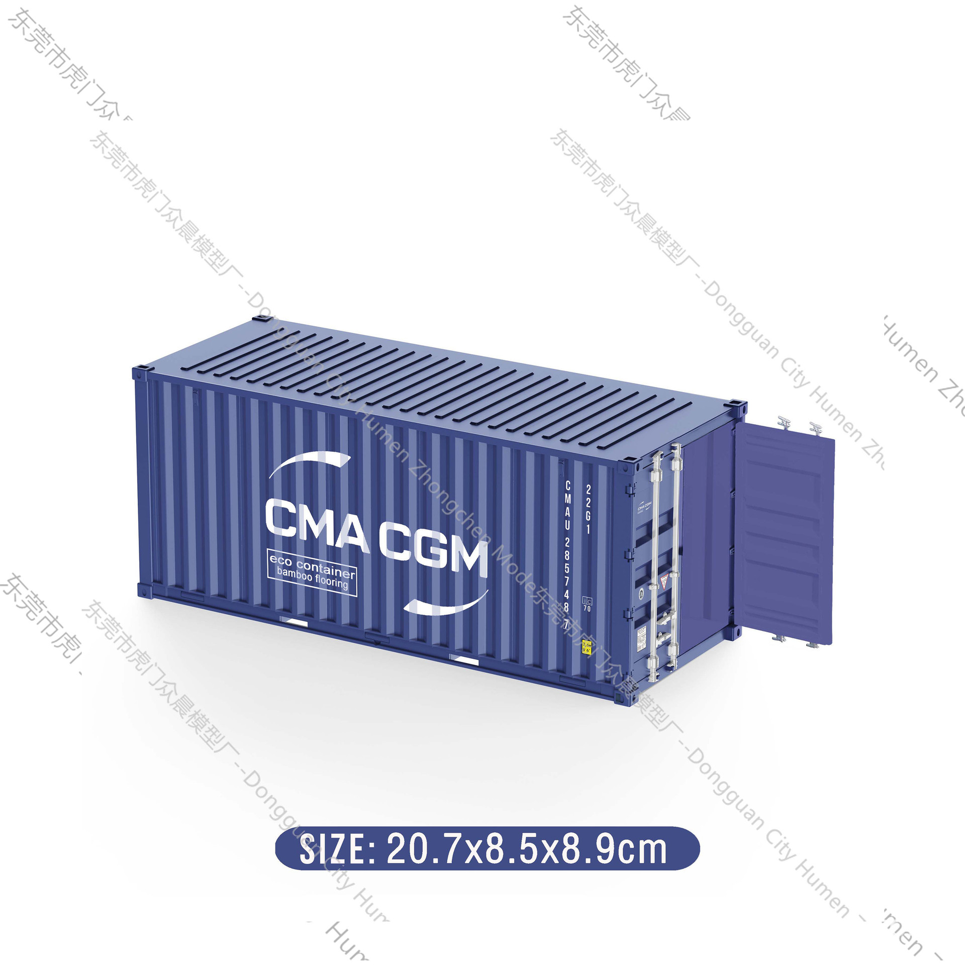 Modelo de contenedor mediterráneo Pequeños adornos industria logística Regalo de acompañante de negocios Soporte de impresión de logotipo gráfico