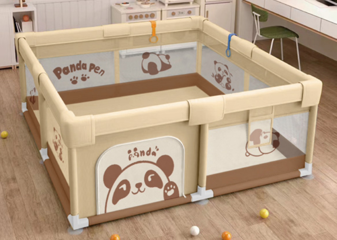 Valla de Juego para Niños, Barrera Protectora de Tela Anticolisión para Gateo en Interiores, Barrera Protectora para Bebés en el Hogar