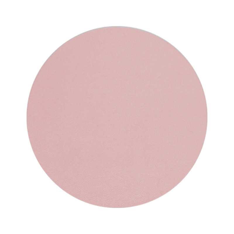 Transfronterizo puede fijar LOGO doble cara espesa pu cojín de cuero aislante de taza de té redondo impermeable antideslizante al por mayor