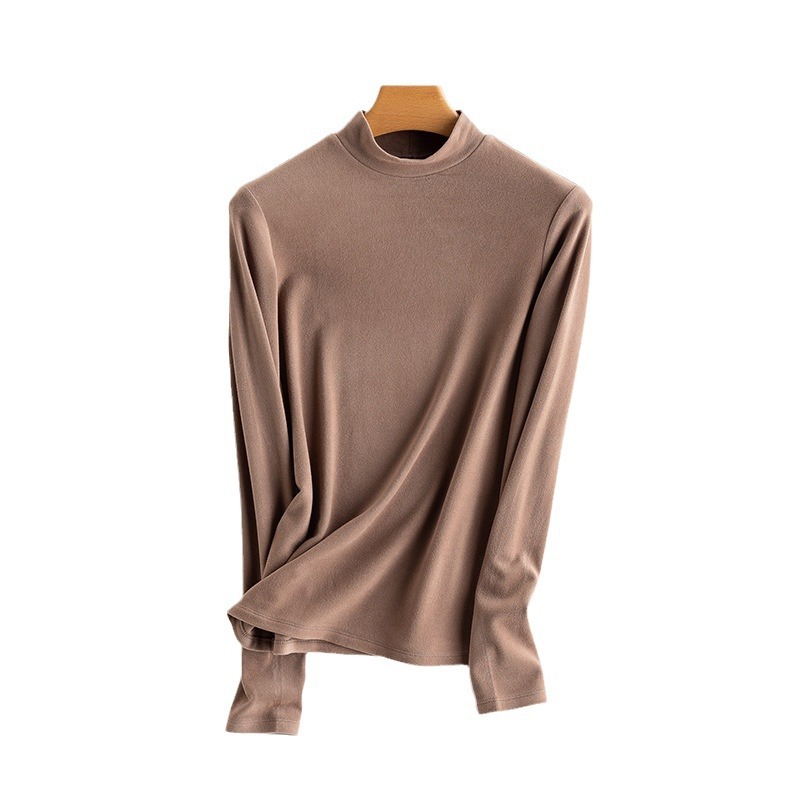 Solid color woolen double-sided keep warm base body-friendly…