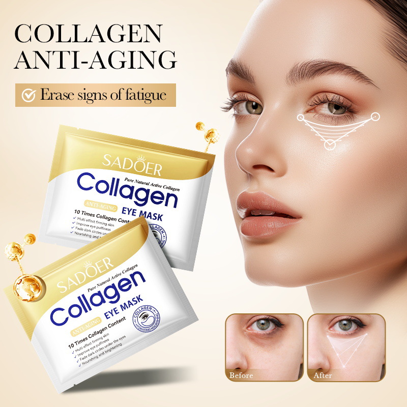 Cross-Border Collagen Anti-Wrinkle Firming 7.5g Sadoer Moisturizing Eye Mask for Hydrating the Eye Area, Wholesale of Foreign Trade Skin Care Products