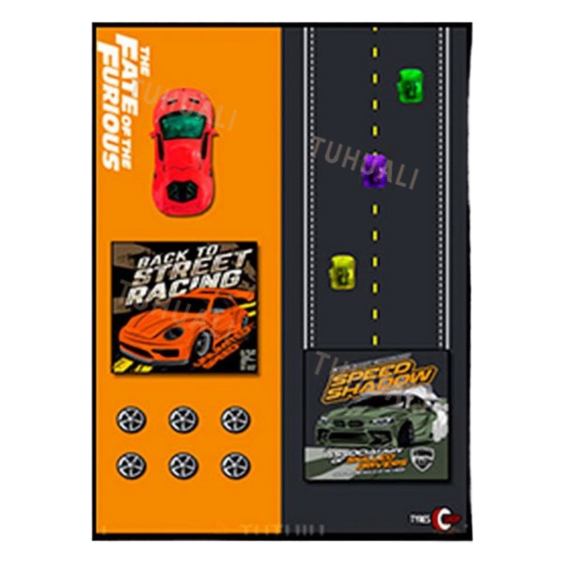 Modelo de coche pintura decorativa sala de estar Fondo pared pintura decorativa pintura tridimensional hecha a mano dormitorio moda tienda de juegos atmósfera de dibujos animados