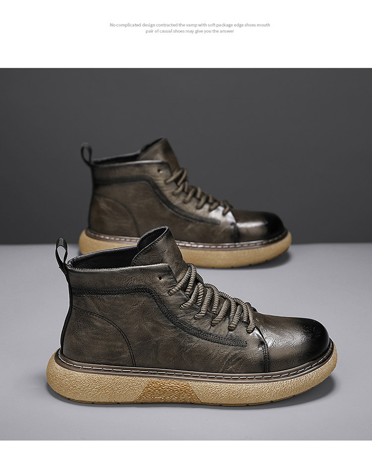 Visoki Martin škornji za jesen 2024, novi trendi, usnjeni, vodoodporni in odporni na obrabo, modni moški delovni škornji_voghion.com