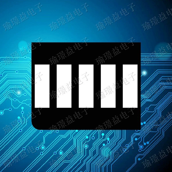 Светодиодная цифровая световая полоса Пятисегментная световая полоса белый плюс люминофор 10PIN SHB5W