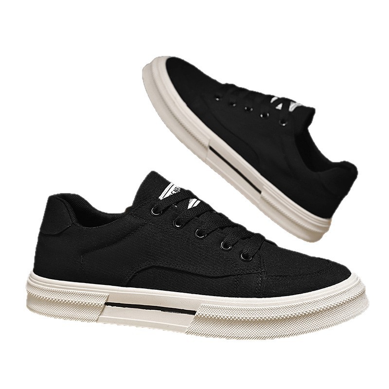 Zapatos de lona zapatos de hombre 2025 nuevo estilo de primavera estilo fino moda ligera y simple personalidad transpirable todo-fósforo zapatillas de deporte casuales
