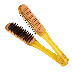 Aluminum Alloy Colored Sandwich Comb Straightener Sanding Porcupine Hair Hair Dryer Straightening V-Shaped New Plastic Hair Salon Use