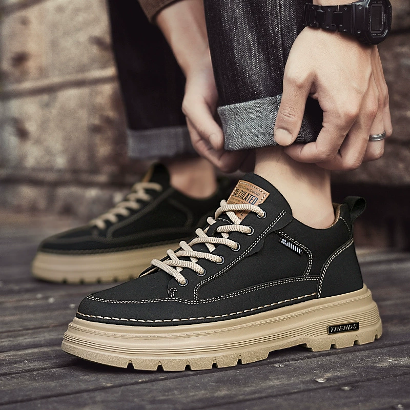 Мужская обувь Весенняя мода новая удобная ретро-аркада мужская нижняя одежда на открытом воздухе легкая обувь на толстой подошве