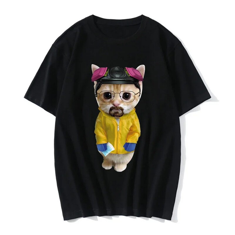 Funny Cat 3D Print Women Casual T-Shirt Male Summer Harajuku T-Shirt Male Boys Casual Fashion Clothing