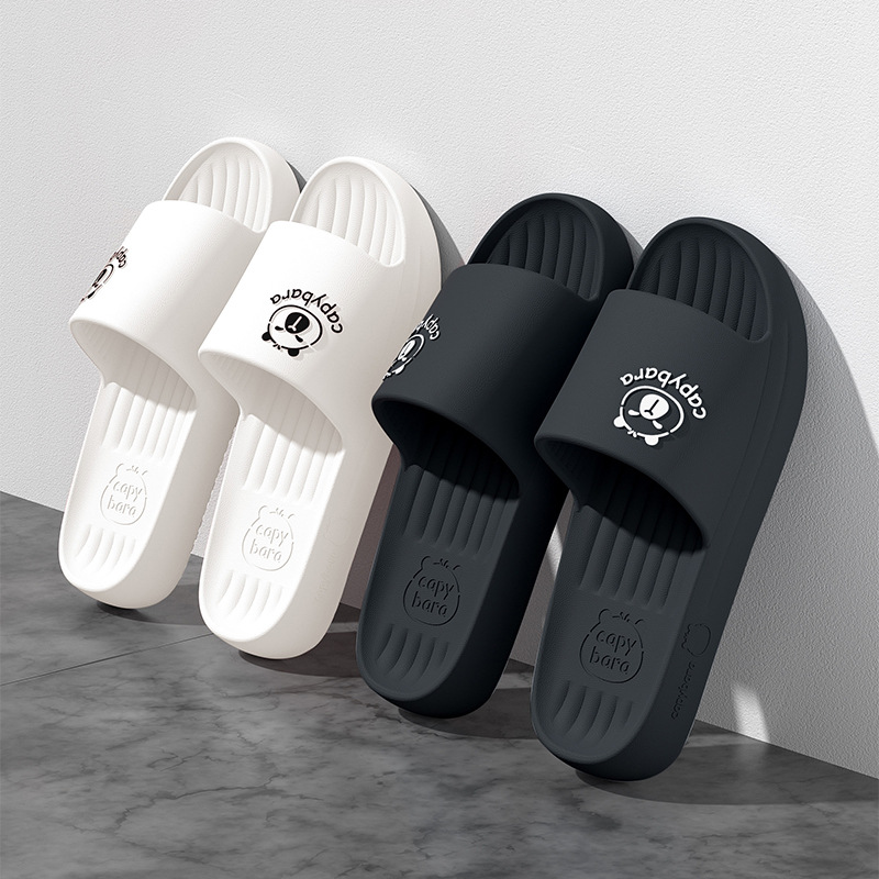 EVA sandals with a plush, thick sole, perfect for summer use, suitable for men and women, and ideal for bathrooms. Wholesale available.