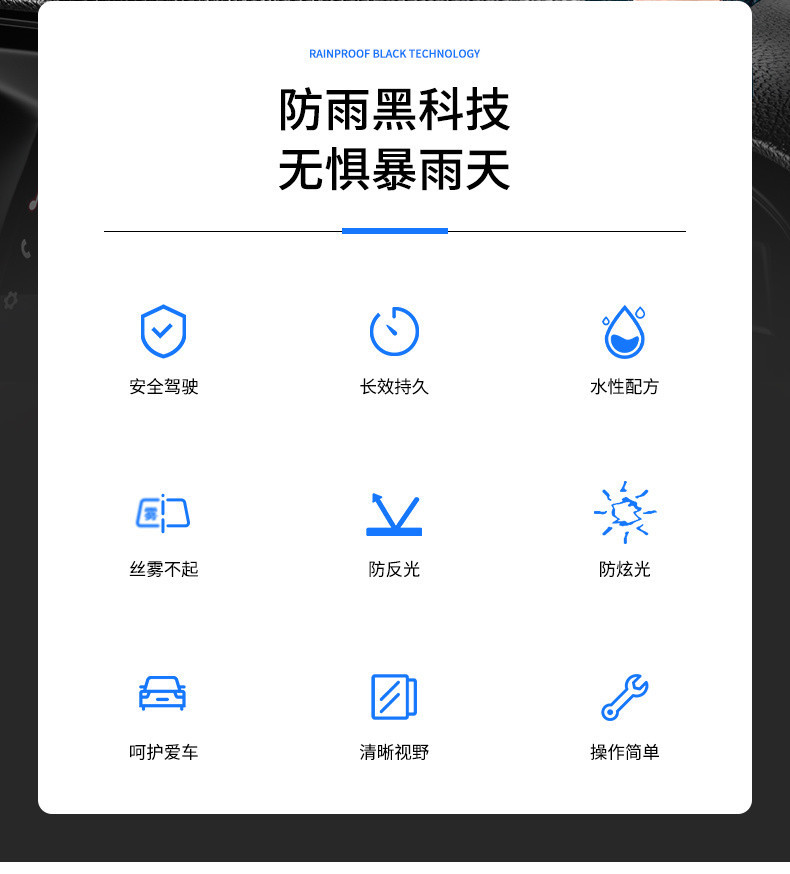 L5U Servant Brigade Car Front Windshield Anti-Fogging Agent Winter Interior Frost Removal Rearview Mirror Rain-proof Water-driving Anti-freezing