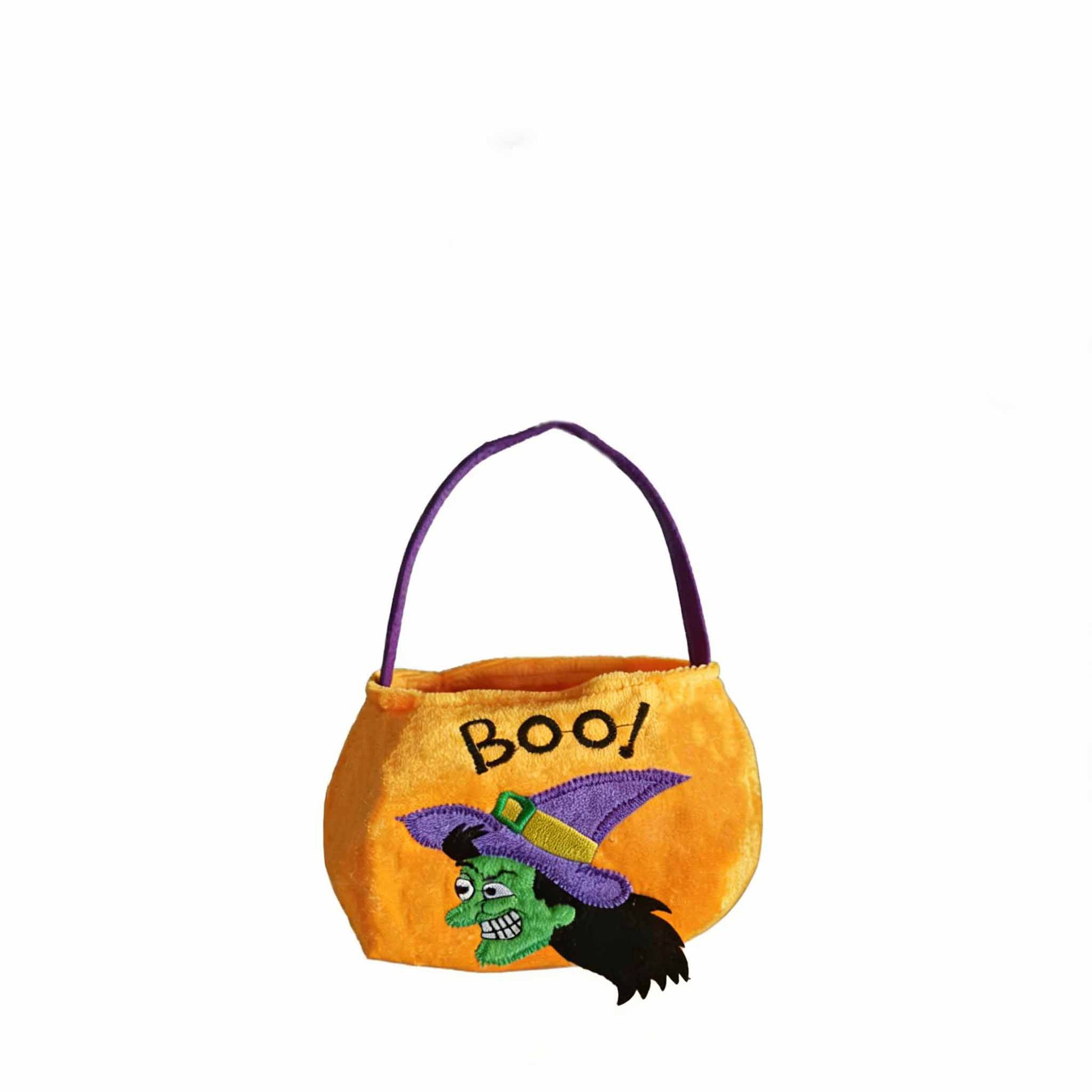 Bolsa de dulces de Halloween portátil bolsas de calabaza tridimensionales para niños regalos props de fiesta de fantasmas brujas transfronterizas props de fiesta de fantasmas