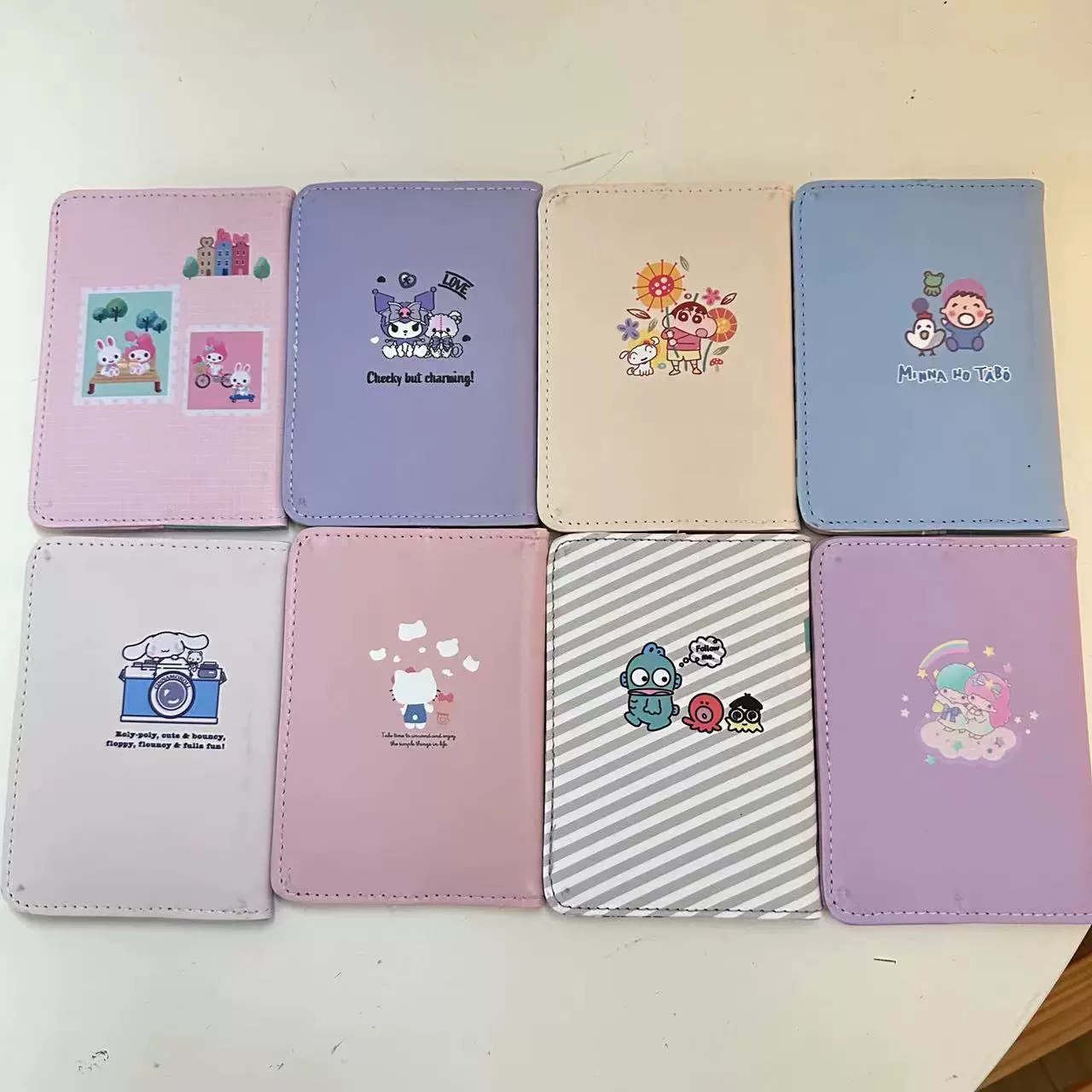 Cartoon protective case, cute crayons, polyurethane passport case