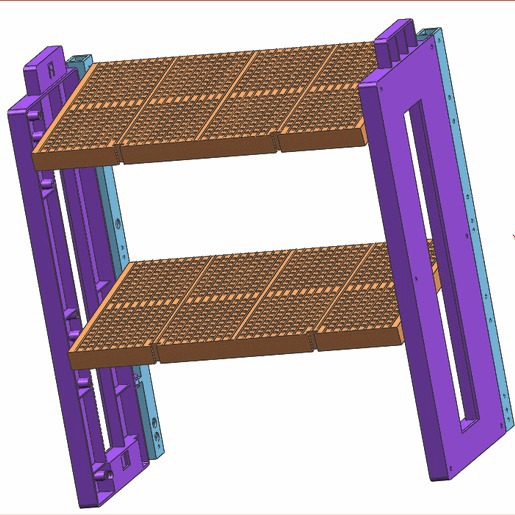 塑料折叠式货架模具制造.折叠式塑料货架加工模具制造