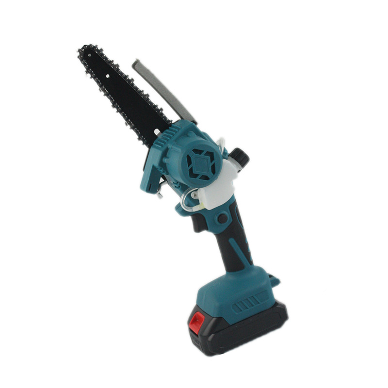 跨境6寸充电油锯 无绳锂电电链锯园林伐木电动锯电锯无线迷你电锯