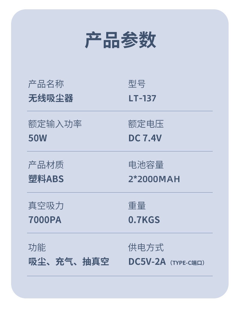 Blow and Suction Dual-Purpose Car Vacuum Cleaner Mini Portable Car Supplies Plastic Abs Handheld Vacuum Cleaner in Car