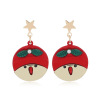 Fashionable Christmas earrings, gloves, European style, city style