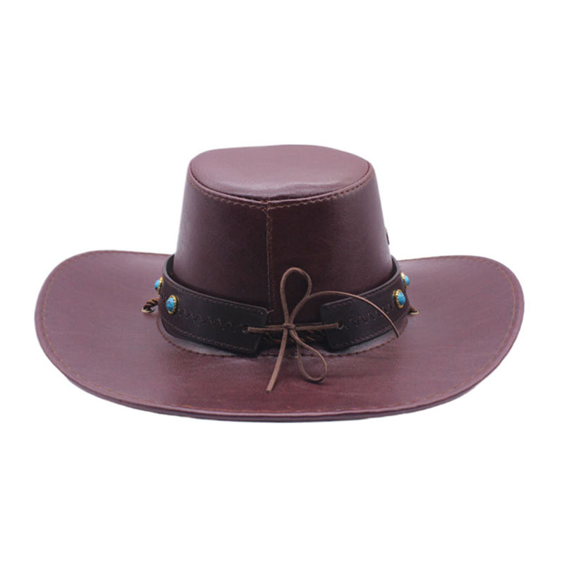 Belt Western Cowboy for Men and Women Spring, Autumn, Winter Outdoor Tibetan Jazz Sunshade Knight Hat_voghion.com