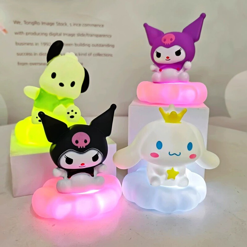 Large Cloud-Shaped Night Light, Kuromi Long-Eared Dog Birthday Glowing Squeeze Light, Holiday Decoration Ornament Lighting Large Cloud-Shaped Night Light, Kuromi Long-Eared Dog Birthday Glowing Squeeze Light, Holiday Decoration Ornament Lighting