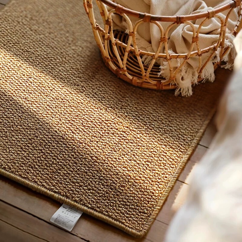 Imitation Sisal Carpet for Living Room and Bedroom, Anti-Cat Scratch, Machine Washable, Wear-Resistant Bedside Rug, French Cream Style Floor Mat Imitation Sisal Carpet for Living Room and Bedroom, Anti-Cat Scratch, Machine Washable, Wear-Resistant Bedside Rug, French Cream Style Floor Mat
