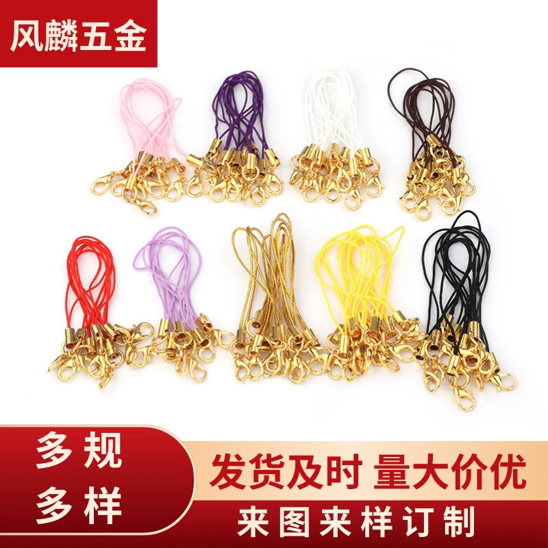 DIY аксессуары застежка Лобстер Мобильный телефон Веревка цветной ремешок оптом крючок для лобстера ручной работы кулон веревка