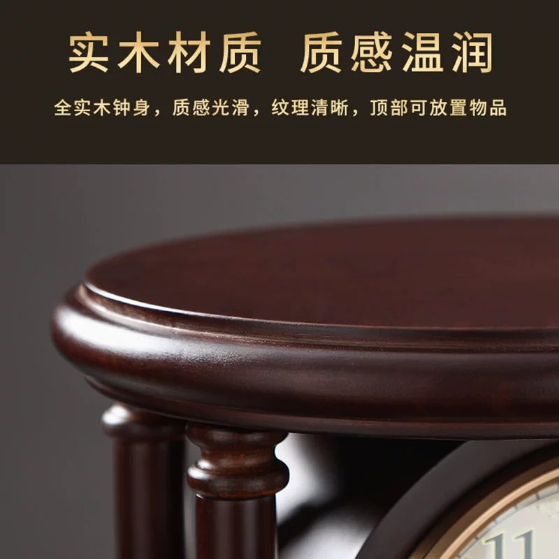 M & Маятник настольные часы Гостиная настольные часы китайский стиль Ретро деревянные сидячие часы механические маятники настольные часы