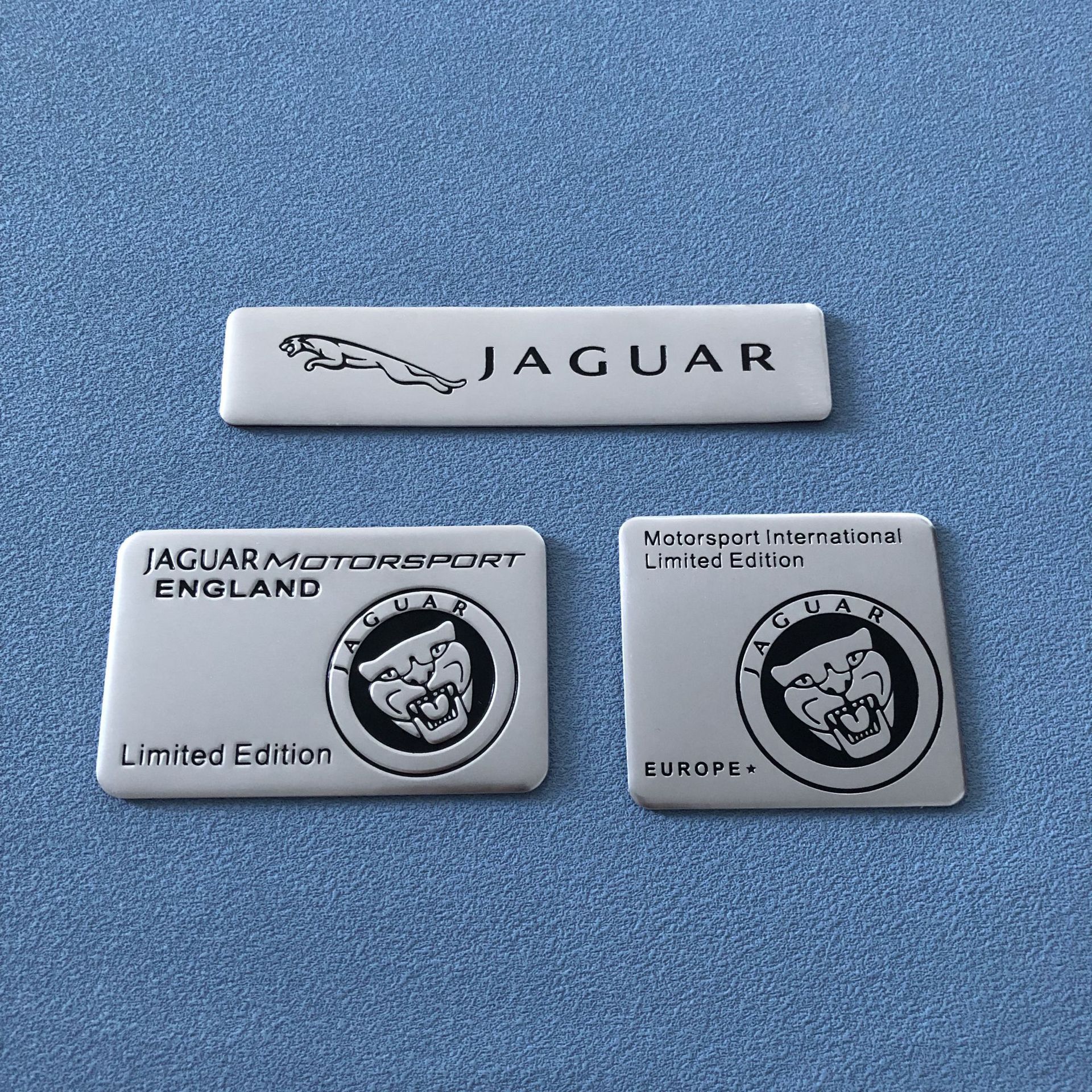 适用于捷豹车标贴 XJL XFL XF XJ XEL XE汽车改装金属贴 尾标铝贴