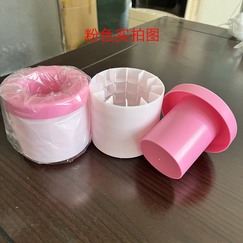 Amasar la taza de hielo, cilindro de silicona, taza de hielo, molde para cubitos de hielo, cubo de hielo, caja de hielo, hielo triturado casero