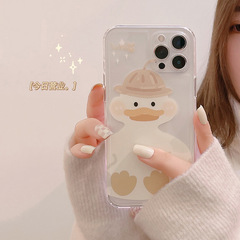 Original cartoon 13 apples 14 pro max suitable for iPhone 12 phone case 11 transparent 8 plus protective case 15
