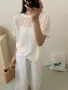 宽松气质夏季圆领t恤