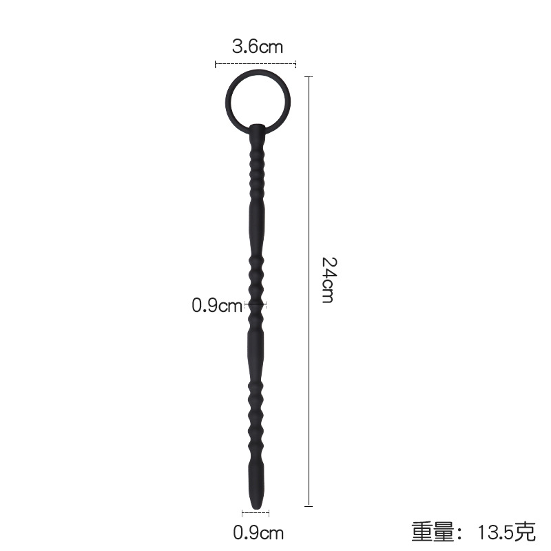 Hollow Silicone Urethral Dilator Stick, Male Sound Bead, Multi-Size Adult Toy — detail image 4