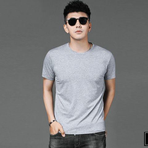 Short -sleeved gray