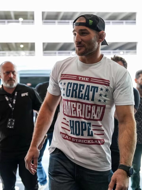 Great America Hopes For Sean Strickland 2026 Merch T-Shirt Cotton Men's And Women's T-Shirt