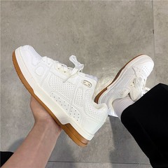 Women's Bread Shoes 2023 New Style Versatile Student Casual Couple Trendy White Sneakers Instagram Streetwear Retro Sports Shoes