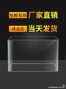 Changzhe Glass Hot-Bent Transparent Fish Tank Living Room Small and Medium-Sized Desktop Creative Seagrass Tank Ecological Landscaping Rectangular