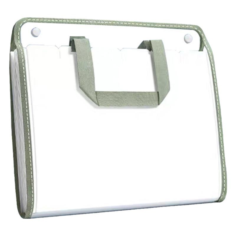 Carpeta de papel de prueba de bolsa de órgano 13 carpetas portátiles de almacenamiento de carpetas de estudiantes transparentes de clasificación de la bolsa tipo cremallera